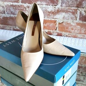 Nine West Mid Height Nude Stiletto Heels